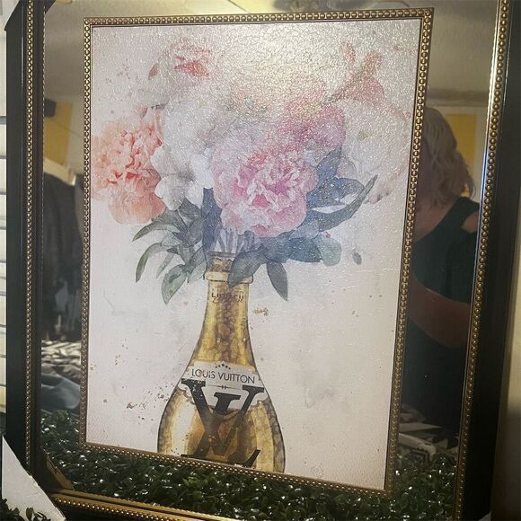 No Brand Other - Louis Vuitton Floral Luxury Wall Art Large Framed mirror art  Portrait